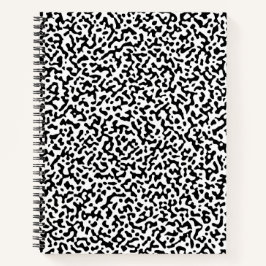 Patrón de libro de composición invertido negro