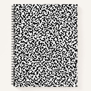 Patrón de libro de composición invertido negro