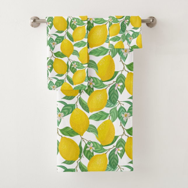 Patrón de limón blanco verde amarillo (In situ)