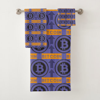 Patrón de logotipo de Bitcoin