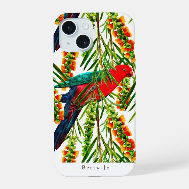 Patrón de loro rey personalizable (Reverso )
