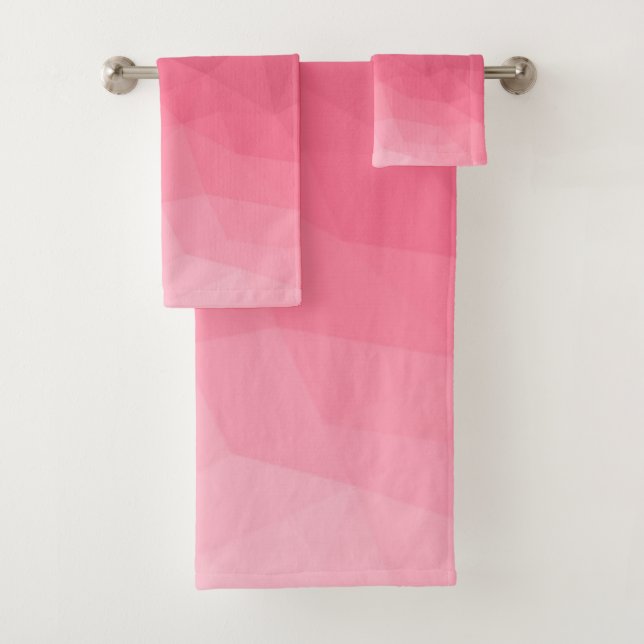 Patrón de malla geométrica con gradiente rosa (In situ)