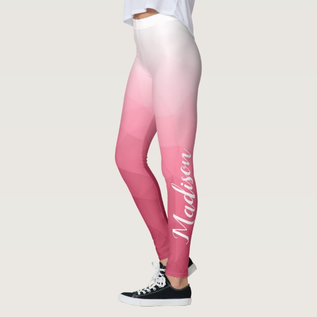 Patrón de malla geométrica degradada de rosa rosa  (Izquierda)