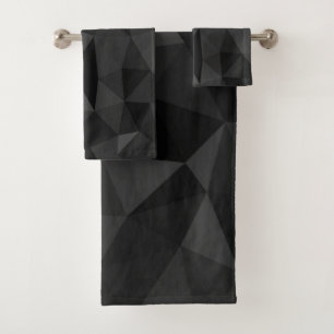 Patrón de malla geométrica gris oscuro y negro