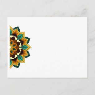 Patrón de Mandala 02 en mensaje de invitación amar