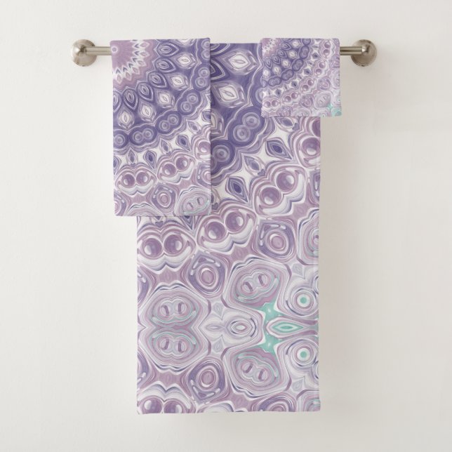 Patrón de Mandala de Lavanda y Lila (In situ)