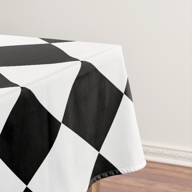 Patrón de manteles de la marca Black White Check (In Situ)