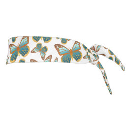 Patrón de mariposa con gradiente azul