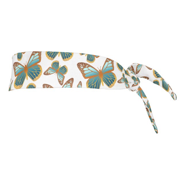 Patrón de mariposa con gradiente azul (Girar 90)