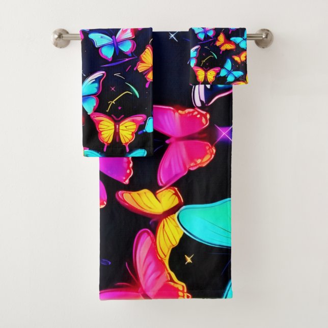 Patrón de Mariposa Neon (In situ)