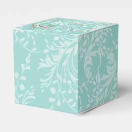 Patrón de mariposa verde azulado gracias caja de f