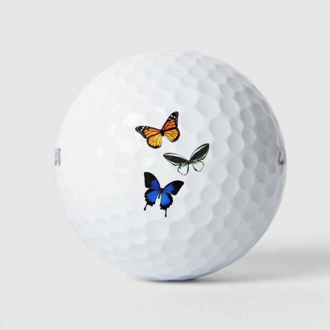 Patrón de mariposa Wilson Bolas de golf (Anverso)