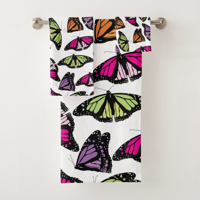 Patrón de mariposas coloridas (In situ)