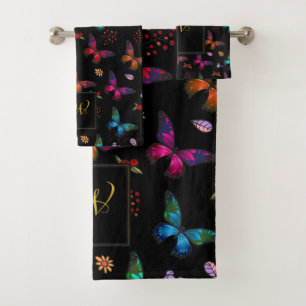 Patrón de mariposas de abertura de Moda monogramad