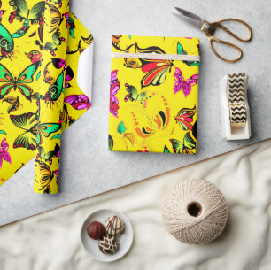 Patrón de mariposas Papel de ajuste