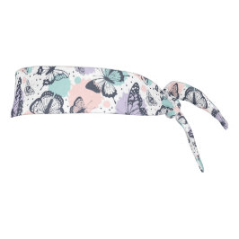 Patrón de mariposas retro coloridas.