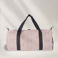 Patrón de mongrama rosado, bolsas de baile