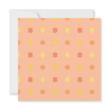 Patrón de mosaico amarillo en blanco de cuatro esq