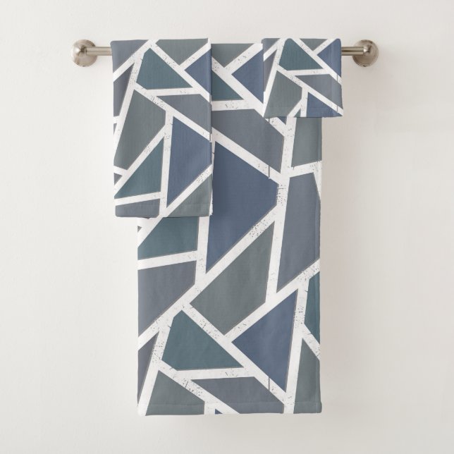 Patrón de mosaico azul-gris (In situ)