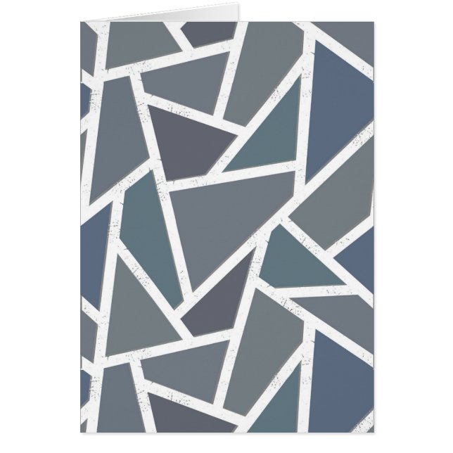 Patrón de mosaico azul-gris (Frente)