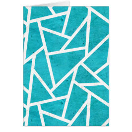 Patrón de mosaico azul-verde y blanco