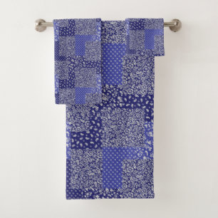 Patrón de mosaico Chintz sombras de punto de polka