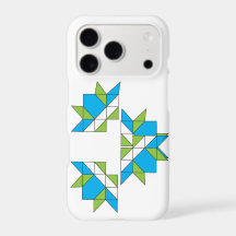 Patrón de mosaico de colcha geométrica moderna azu