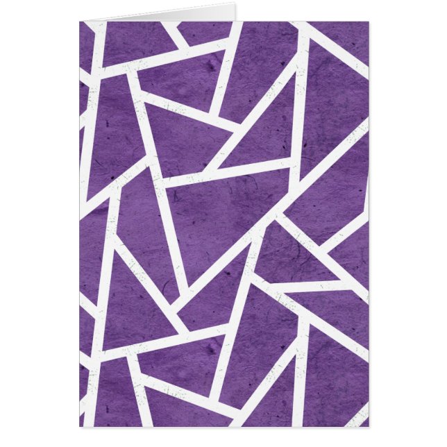 Patrón de mosaico morado y blanco (Frente)