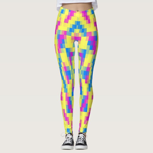 Patrón de mosaico "Ratti_Creative_Arts" Leggings (Anverso)