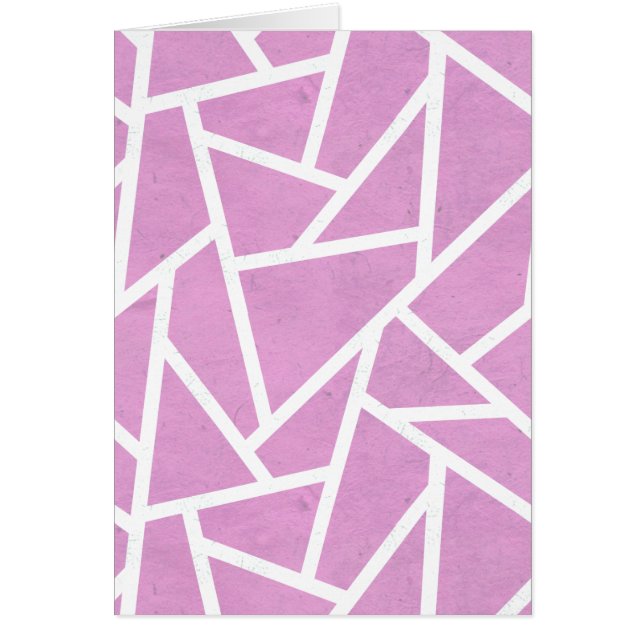 Patrón de mosaico rosa y blanco (Frente)