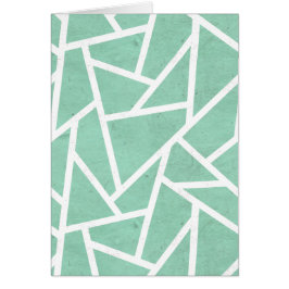 Patrón de mosaico verde y blanco de la pintura