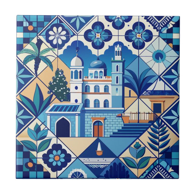 Patrón de mosaicos de Azulejo (Frente)