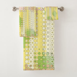 patrón de motivos amarillo y verde