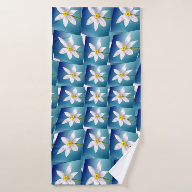 Patrón de Narciso Blanco (Toalla de baño)