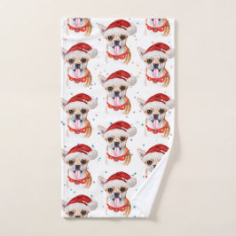 Patrón de Navidad de perro Chihuahua lindo