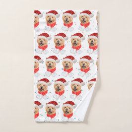 Patrón de Navidad de perro Chow Chow lindo