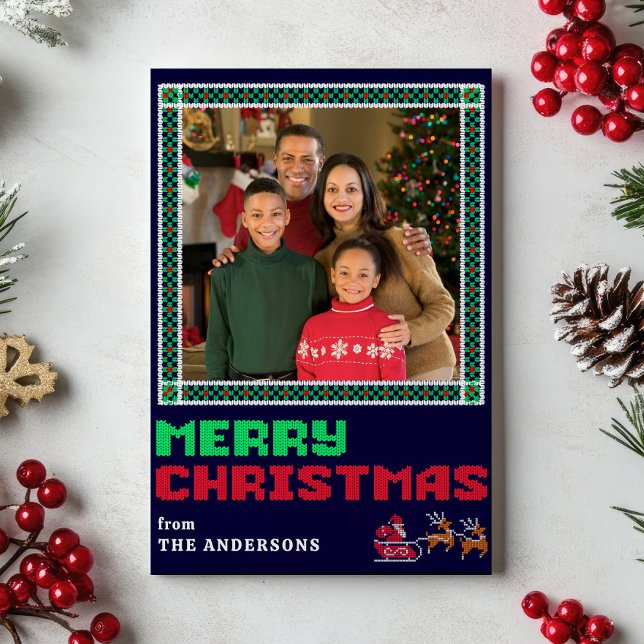 Patrón de navidad de sudor de punto Fotos navideña (Subido por el creador)