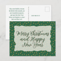Patrón de Navidad - Lluvia de Estrellas Verde Dora