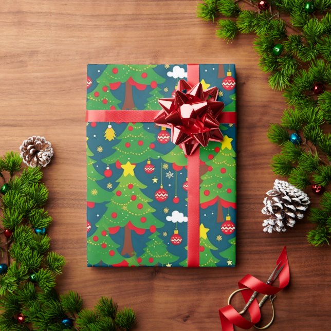 Patrón de navidades 2 - Papel de ajuste (Regalo de vacaciones)