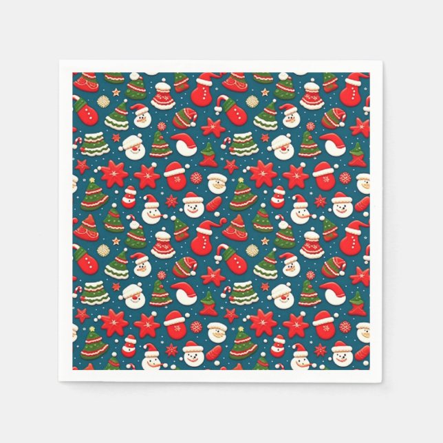 Patrón de navidades 4 - servilleta de papel (Anverso)
