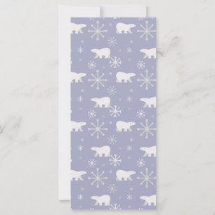 Patrón de navidades con osos polares y copos de ni