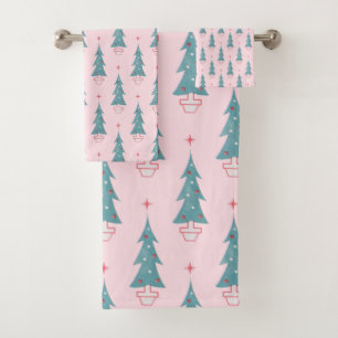 Patrón de Navidades de árbol de navidad rosado
