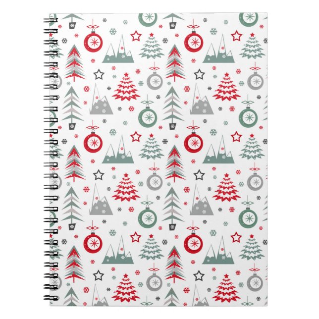 Patrón de Navidades de invierno. Cuaderno (Frente)