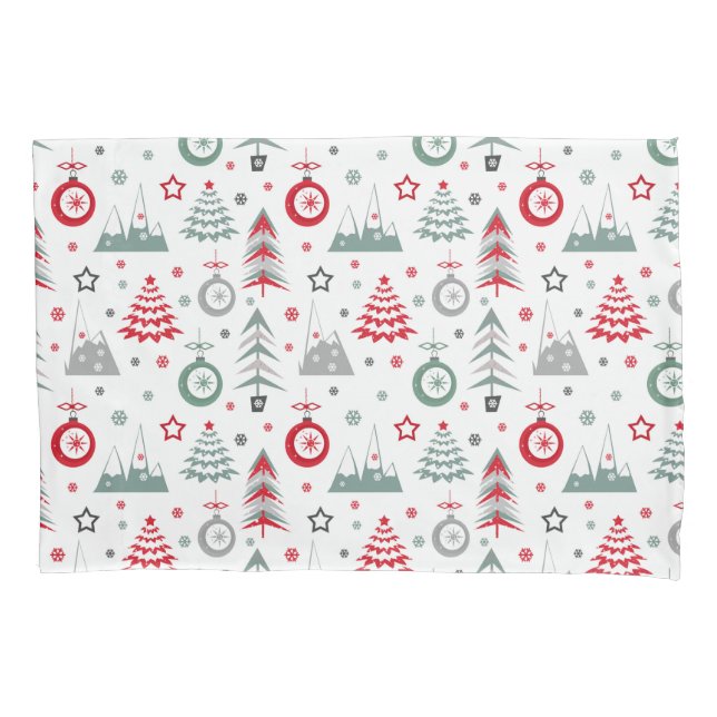 Patrón de Navidades de invierno. Funda de almohada (Anverso)
