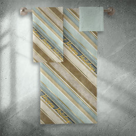 Patrón de Navidades de oro de los tonos de la tier