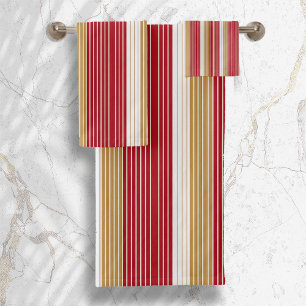 Patrón de Navidades Red Gold Pinstripe#28 ID1009