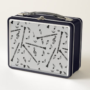 Patrón de notas de música clarinete