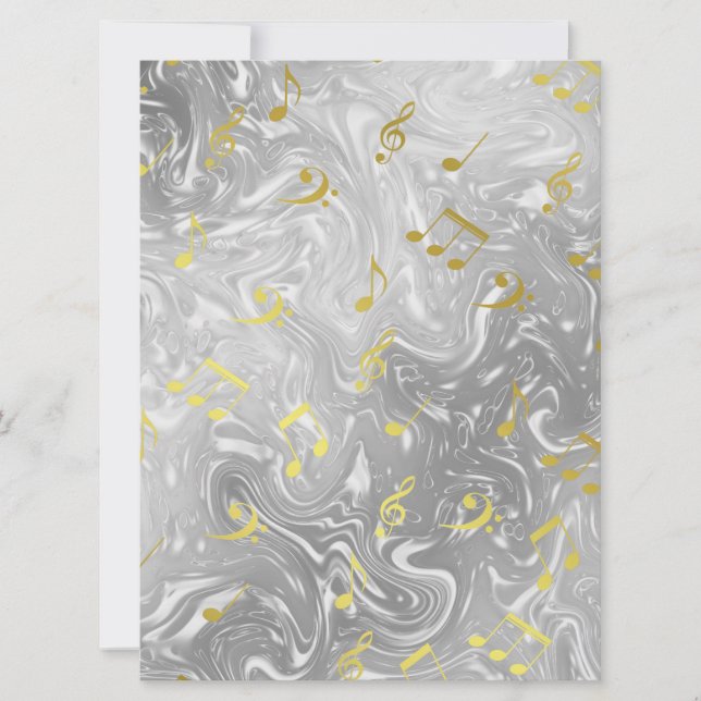 patrón de notas de música elegante (Anverso)