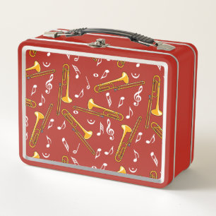 Patrón de notas de música trombone