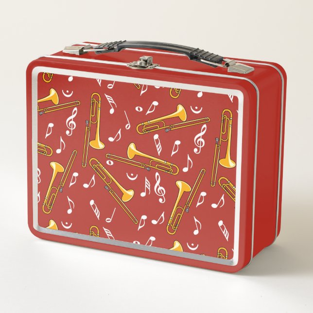 Patrón de notas de música trombone (Anverso)